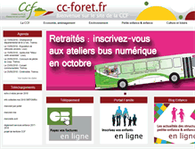 Tablet Screenshot of cc-foret.fr